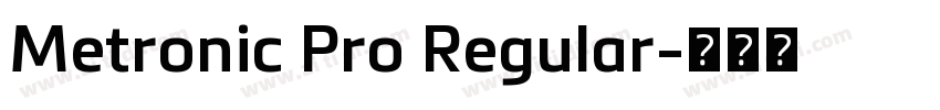 Metronic Pro Regular字体转换
